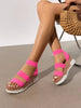 Women's Wedges Flatform Platform Sandals Open Toe Elastic Strap Casual Outing Vacation Flatform Platform Valentine's Day Summer Shoes